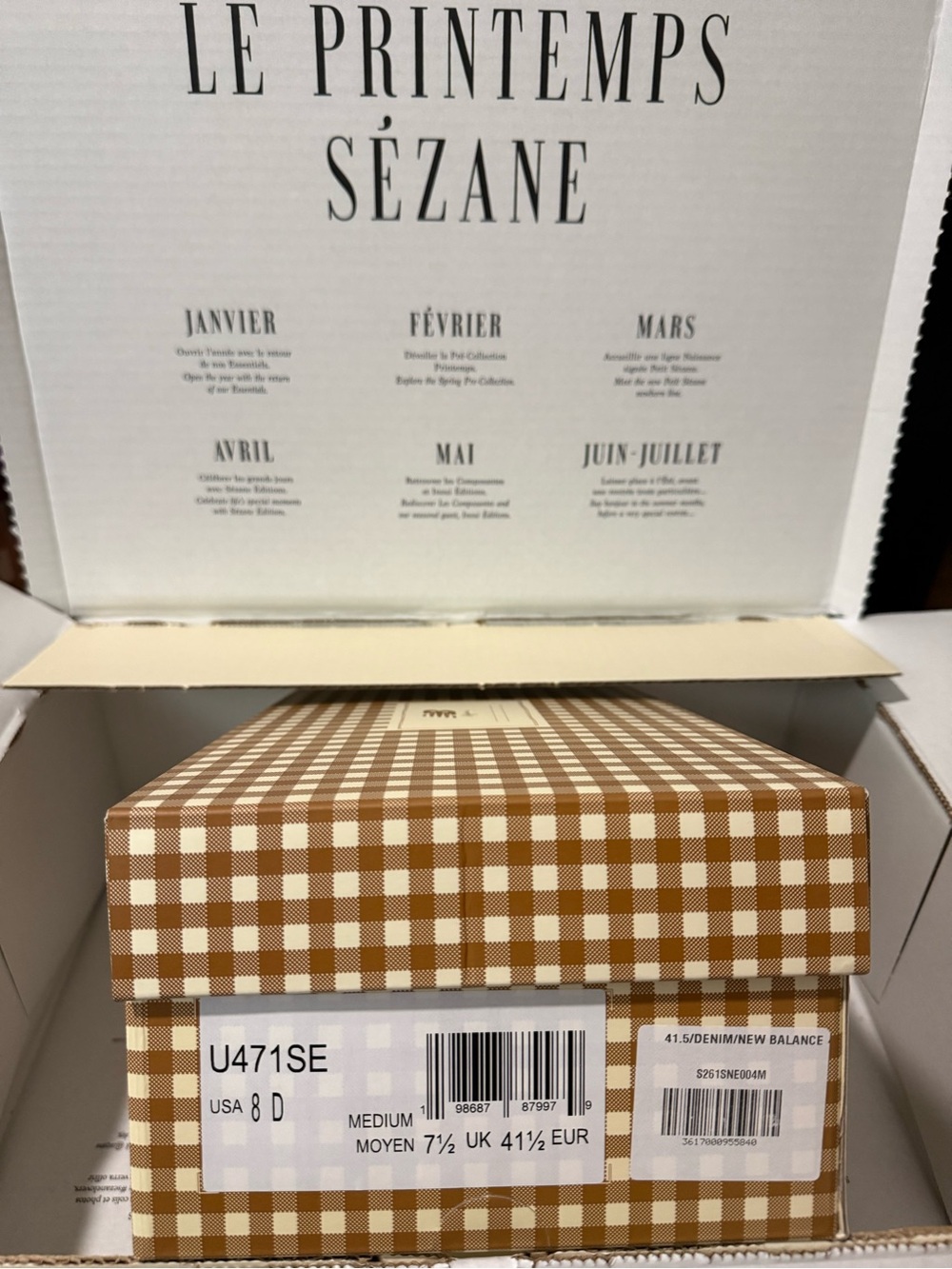 Sezane x New Balance 471 Sneakers Unisex Women US 9 9.5 10 NIB - Picture 2 of 9
